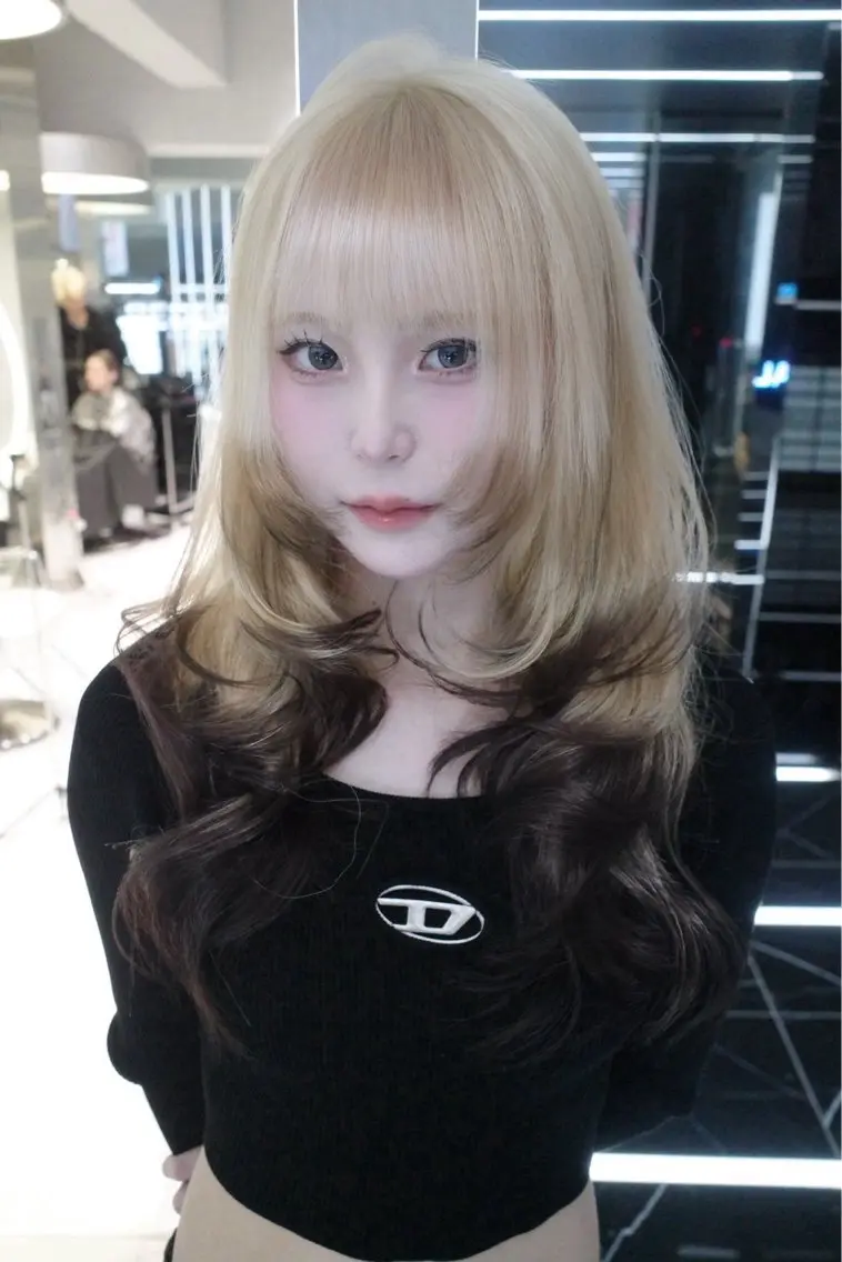 「⚜️10代 20代限定メニュー✨」リタッチ＋カラーの写真