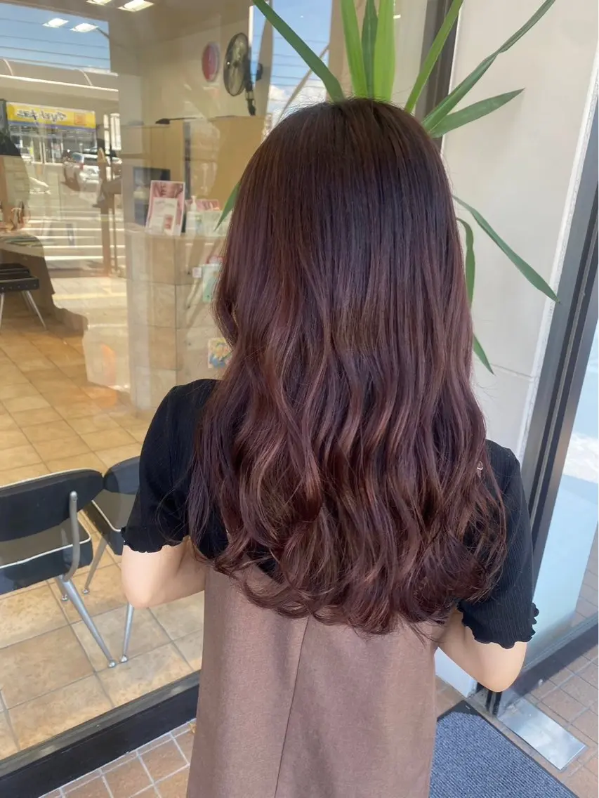 ロング カラー ブリーチ BENI仙台鈎取/ 池田佳穂のヘアスタイル