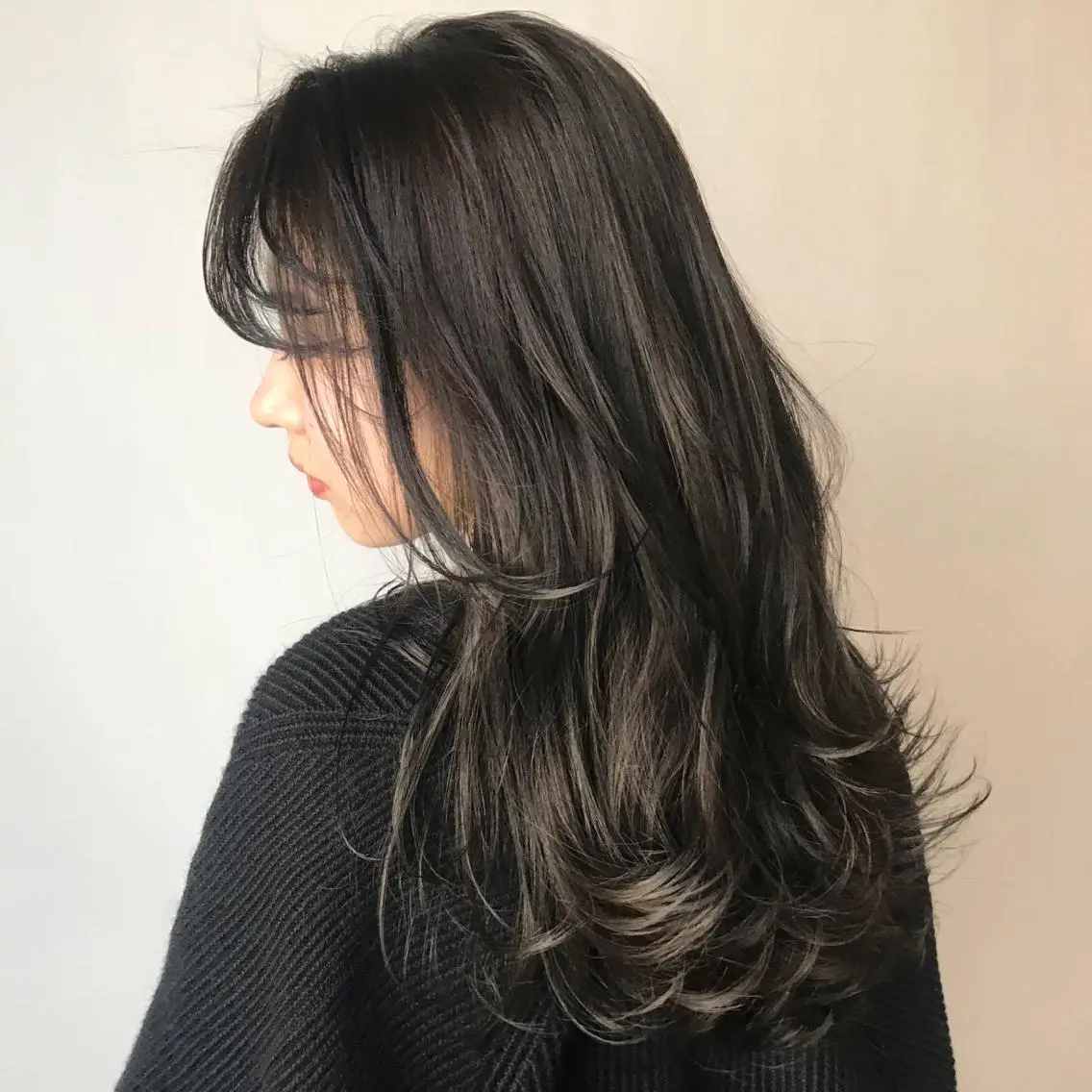 セミロング カラー オレンジ ✨ハイトーン特化✨ 透明感カラー✨渋谷✨のヘアスタイル