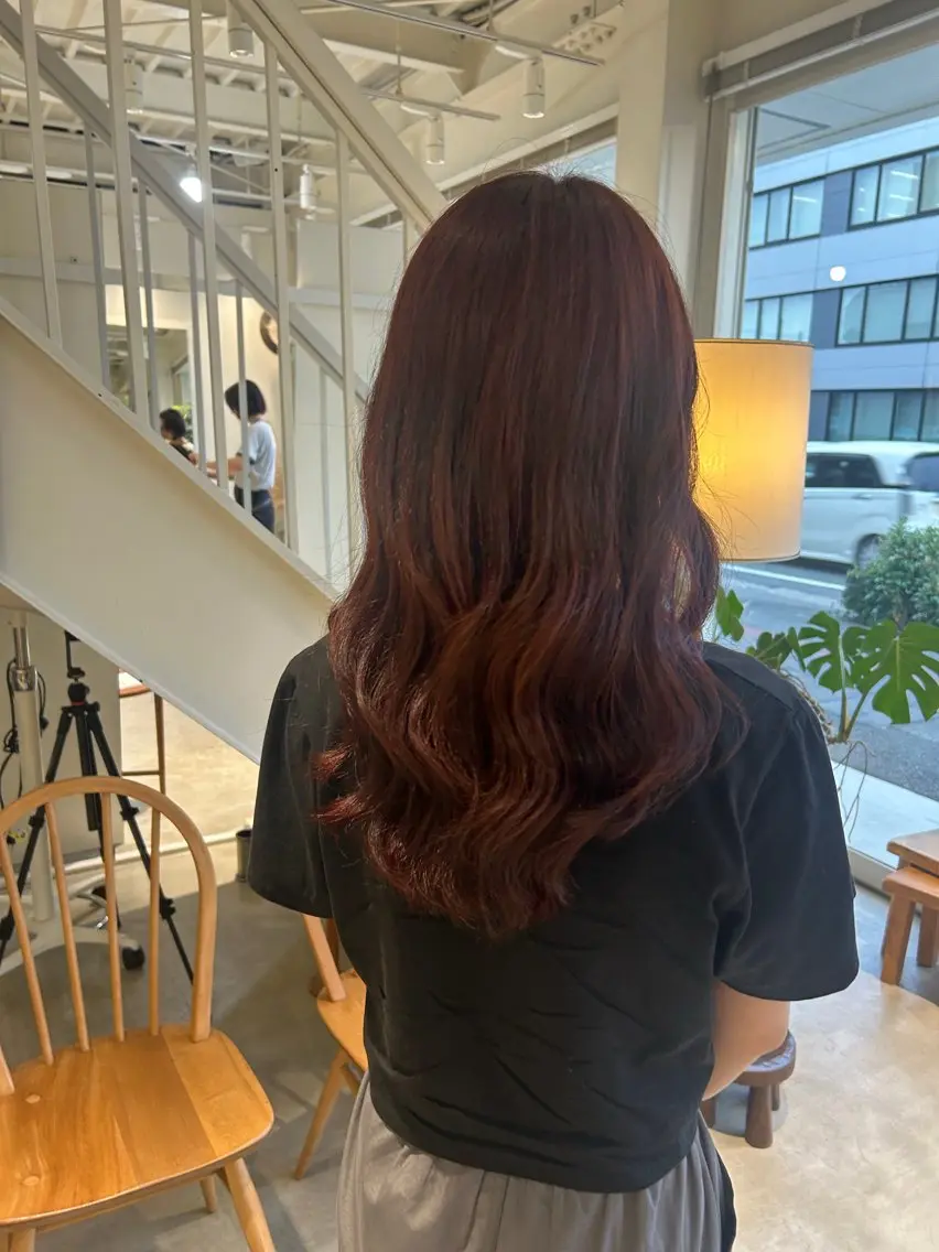 ロング ヘアカラー 篠原 若奈のヘアスタイル
