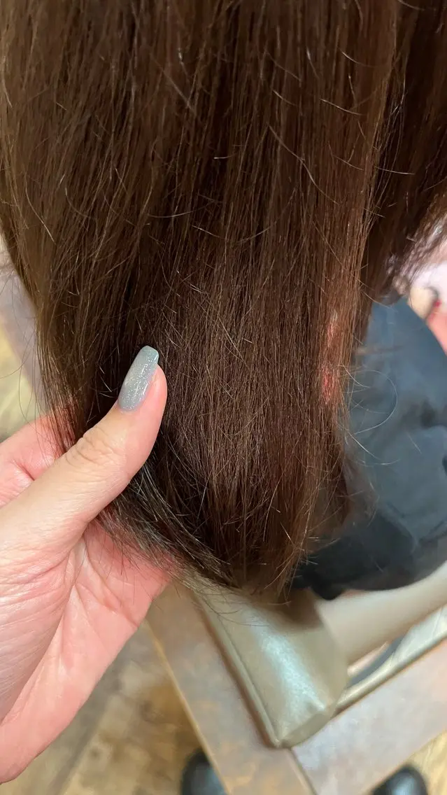カラー ブラウンカラー ヘアカラー 山地 花奈のヘアスタイル