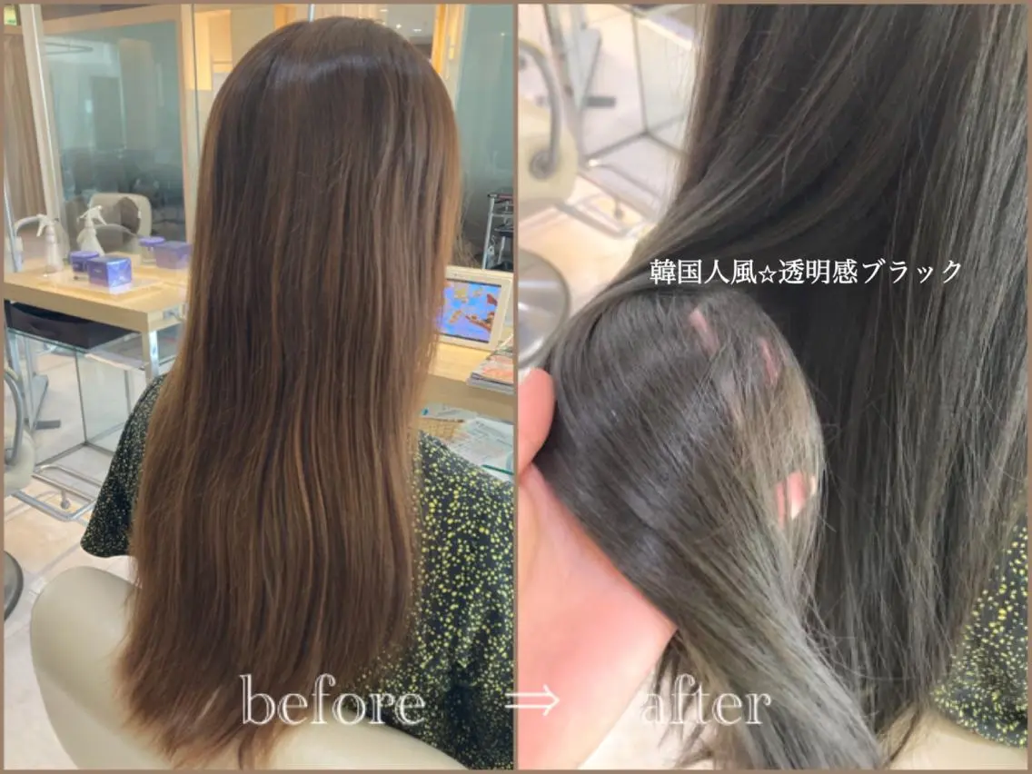 ロング カラー ブリーチ 透明感カラー 後藤 瑞季のヘアスタイル