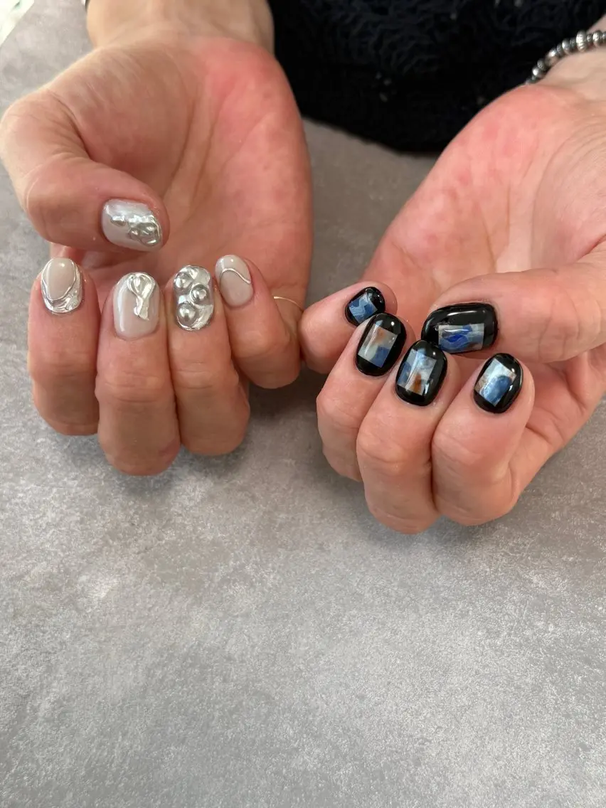 ネイル アートネイル ニュアンスネイル ハンドネイル nailroom amyのネイルデザイン