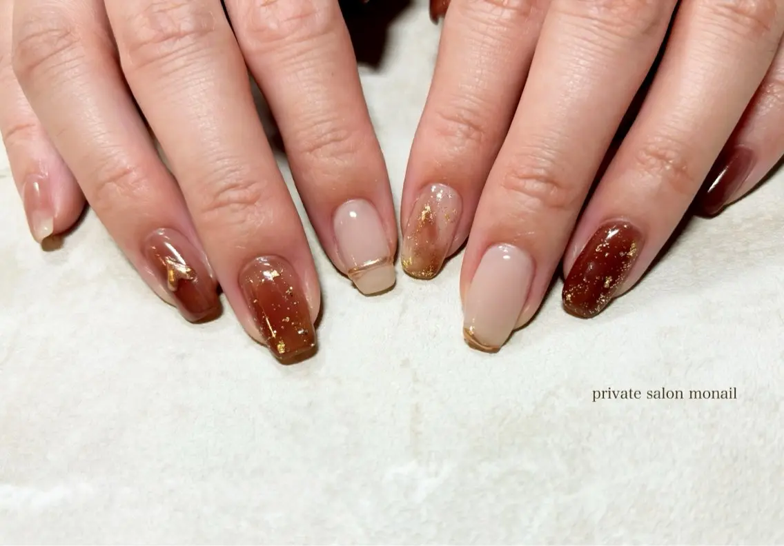 ネイル ニュアンスネイル ハンドネイル nail salon monailのネイルデザイン