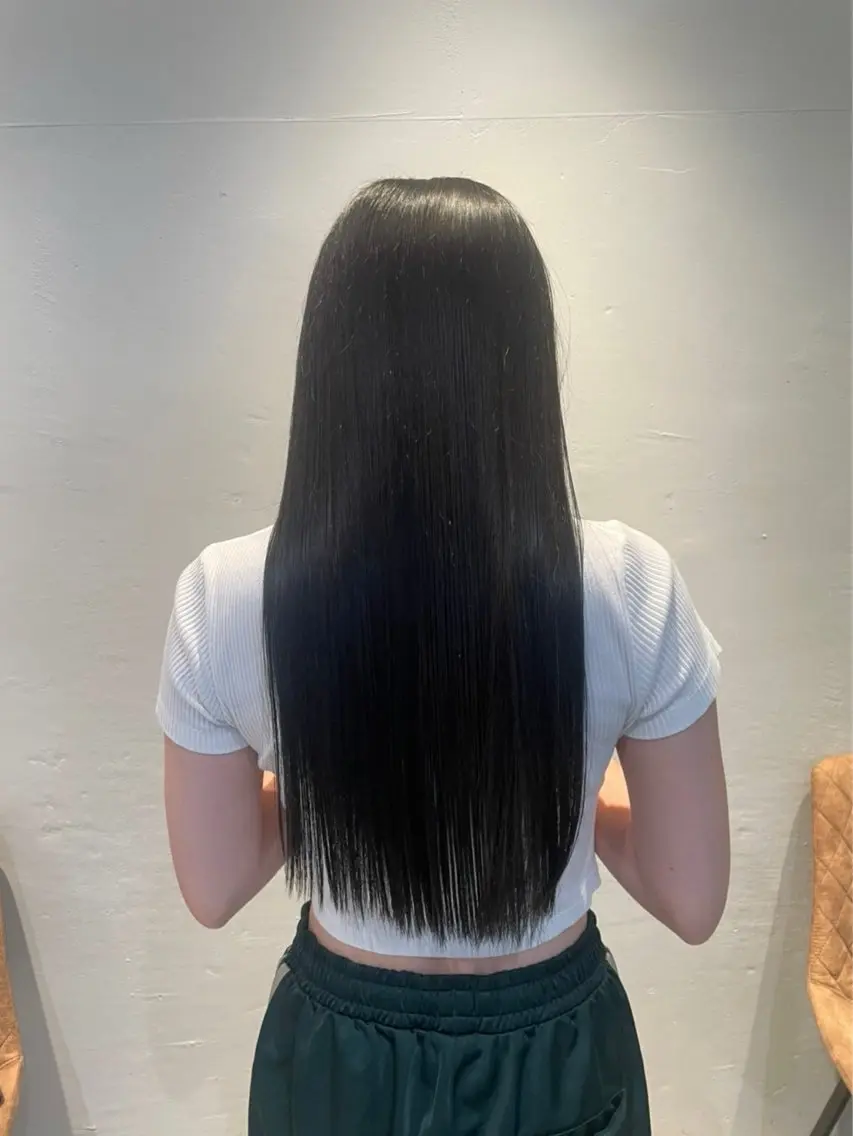 ロング 髪質改善 トリートメント カット トリートメント りあの🎀 /暖色カラー🍒のヘアスタイル