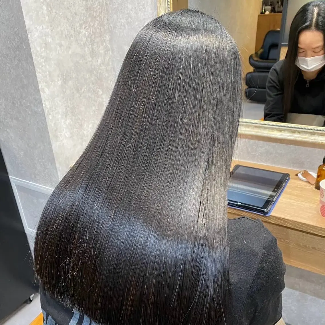 ロング 髪質改善 縮毛矯正 盛れ暖色デザイナー/ 髪質改善/Shionのヘアスタイル