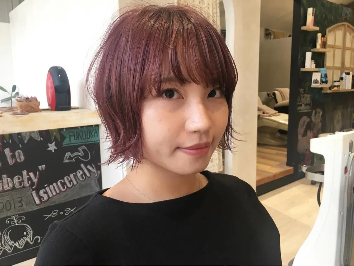 ショート カラー nakahara madokaのヘアスタイル