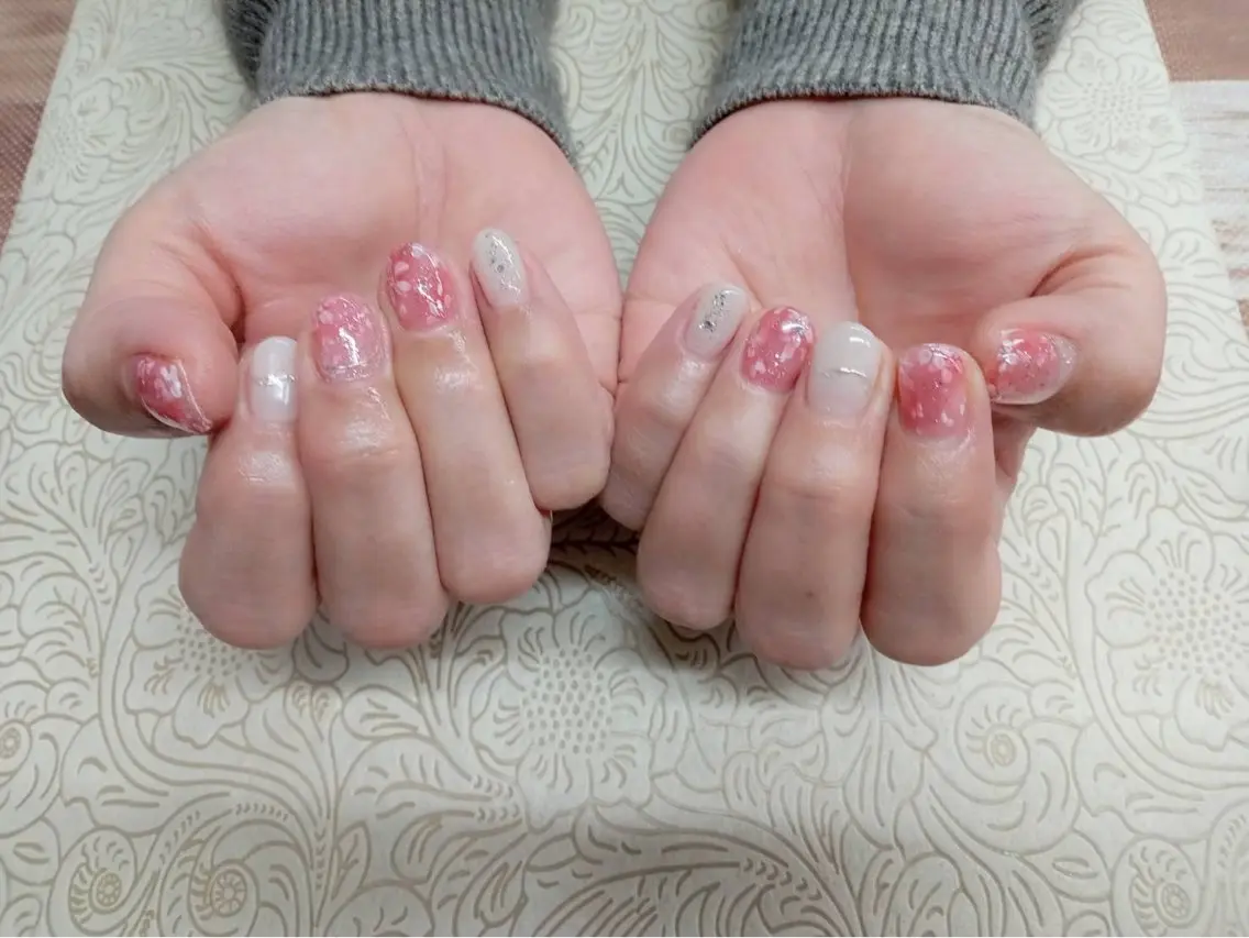 ネイル フラワーネイル precious nail roomのネイルデザイン