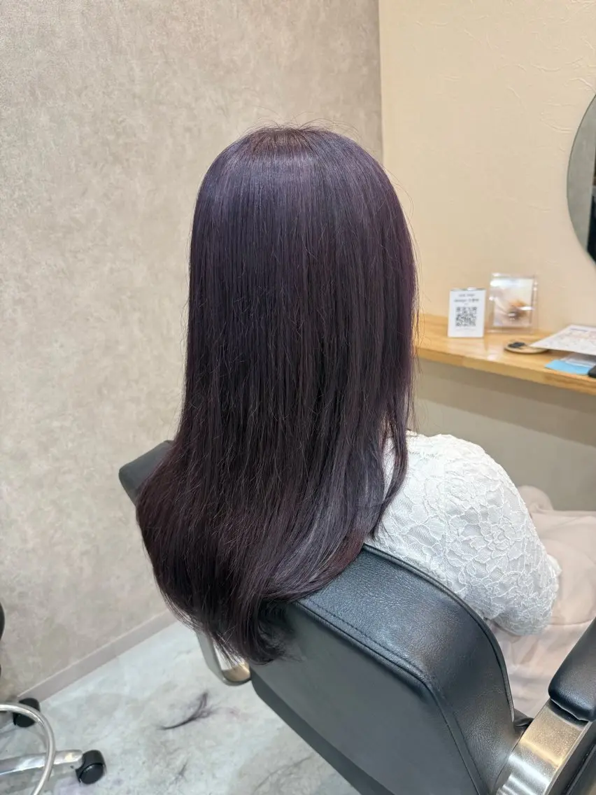 ロング ヘアカラー トリートメント 🍒透明感カラー /ダブルカラー🍒のヘアスタイル