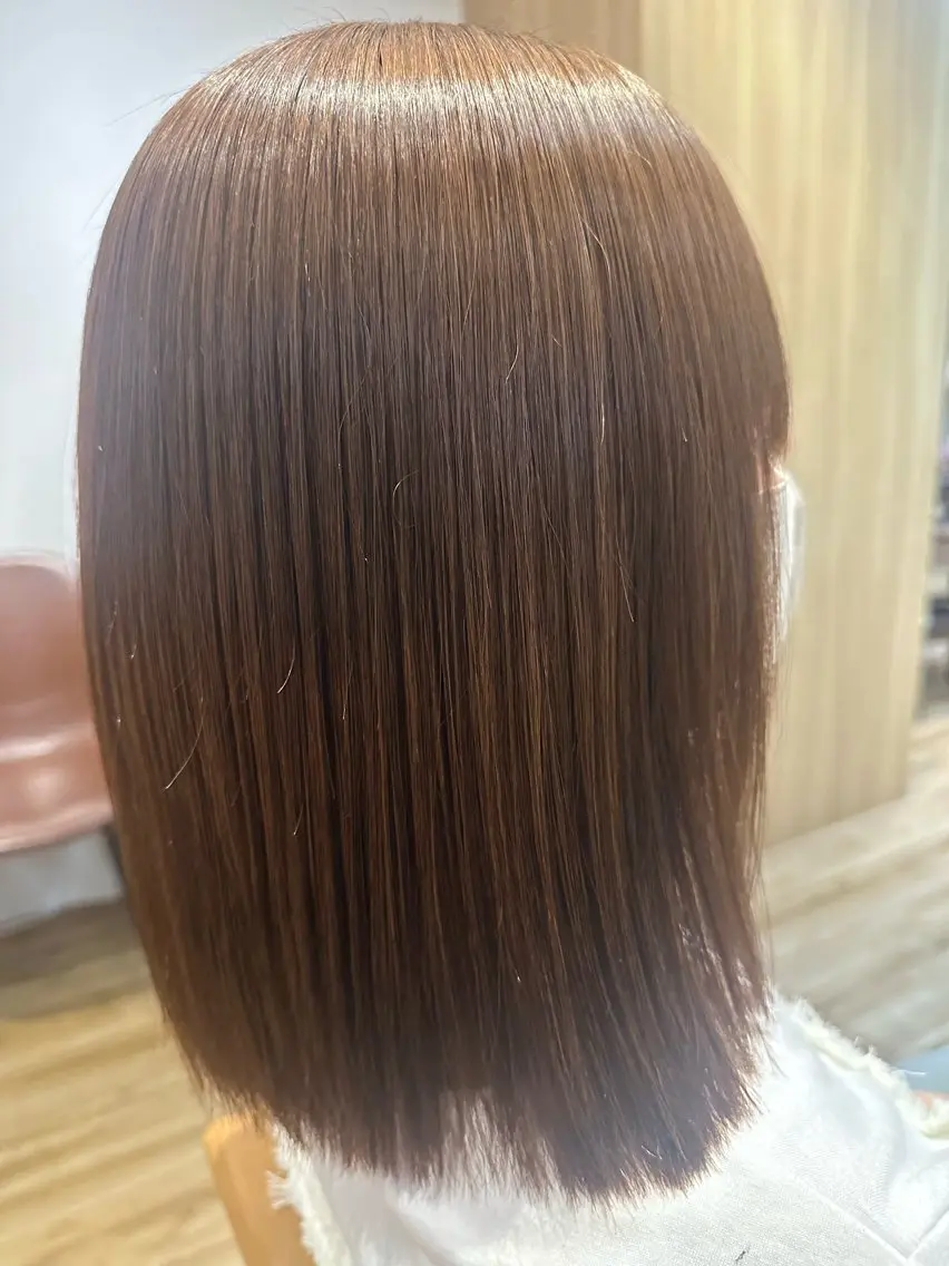 ミディアム パーマ 縮毛矯正 トリートメント ✨✂️Nori ✂️✨のヘアスタイル