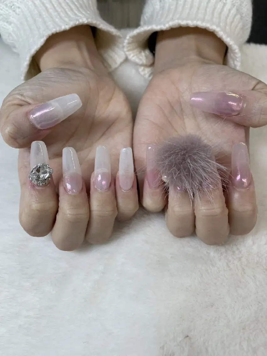 ネイル ミラーネイル ハンドネイル 心斎橋Salon Epokkuのネイルデザイン