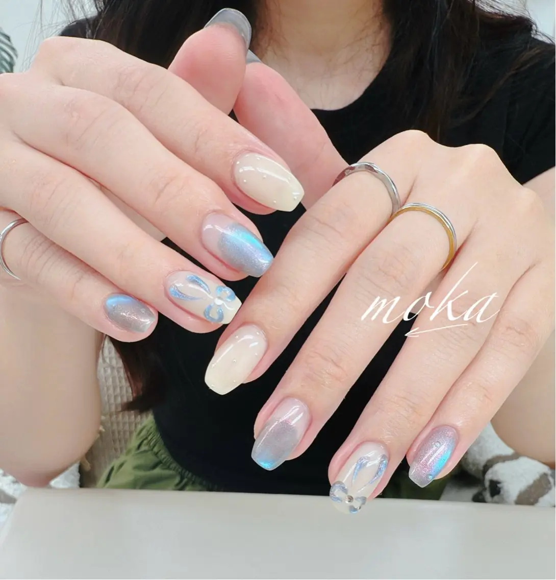 ネイル ハンドネイル ハンドケア 胡蝶蘭レディースサロ ンNailMOKAのネイルデザイン
