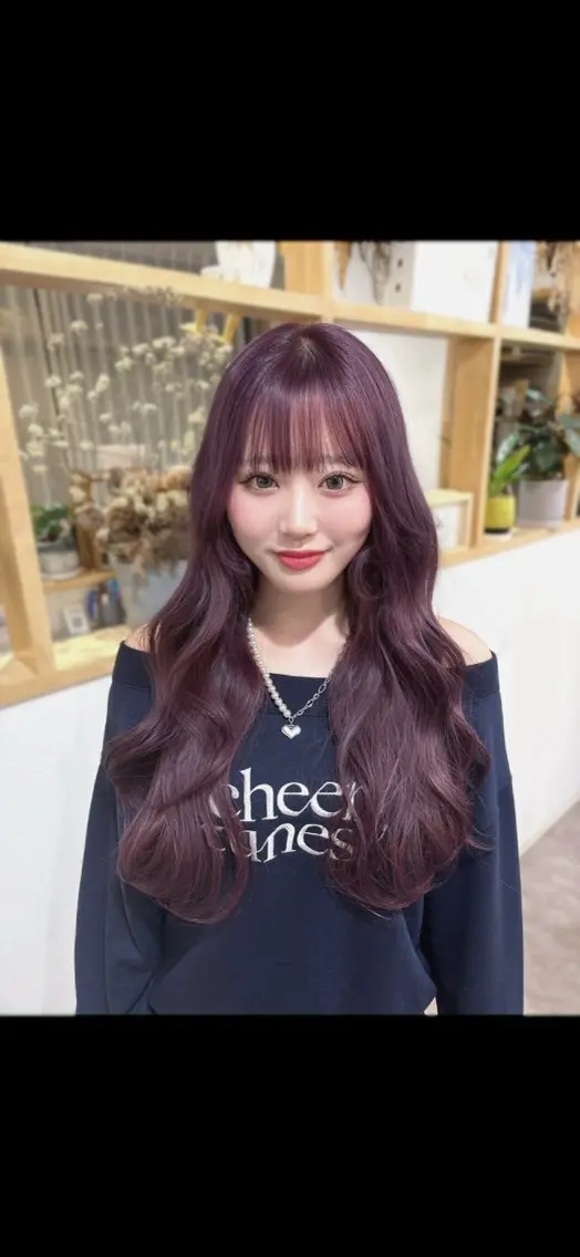 ロング ヘアカラー merc.🧸🫧 平山莉子のヘアスタイル