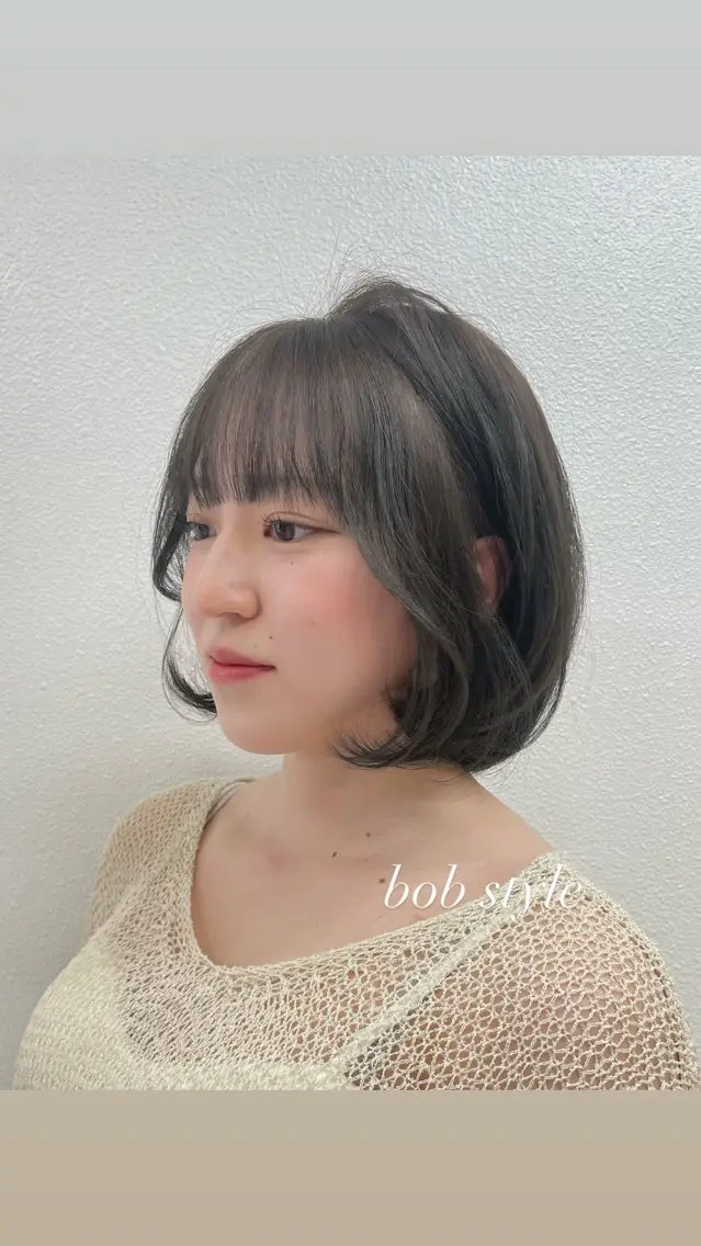ショート 顔まわりレイヤー レイヤーカット ♡レイヤーボブ パーマ/うらら♡のヘアスタイル