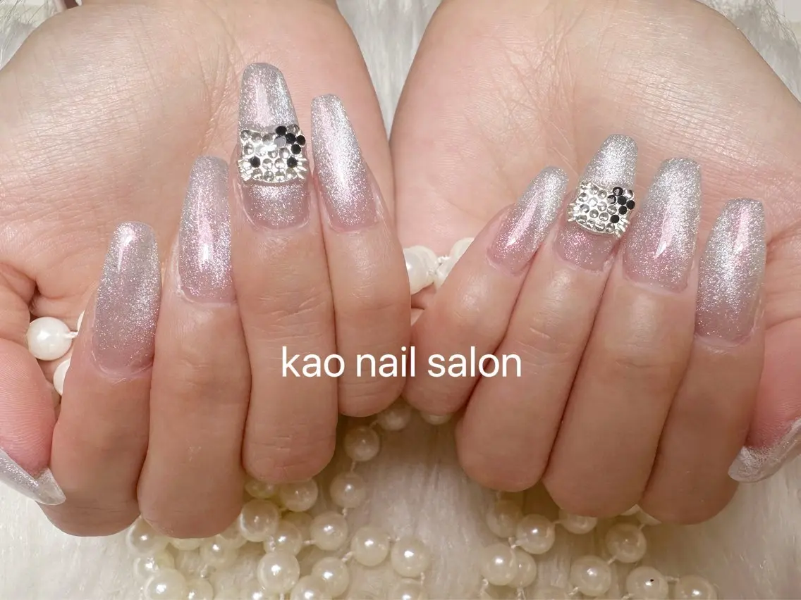 ネイル ハンドネイル kao nail マグネット/長さだしのネイルデザイン