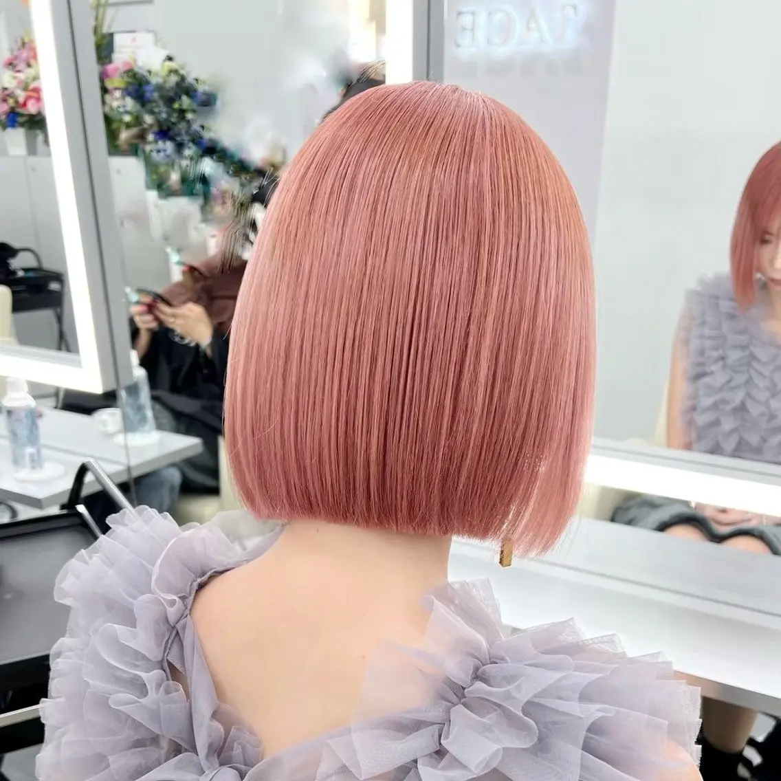 ショート カラー ピンクカラー TACE SAYAのヘアスタイル