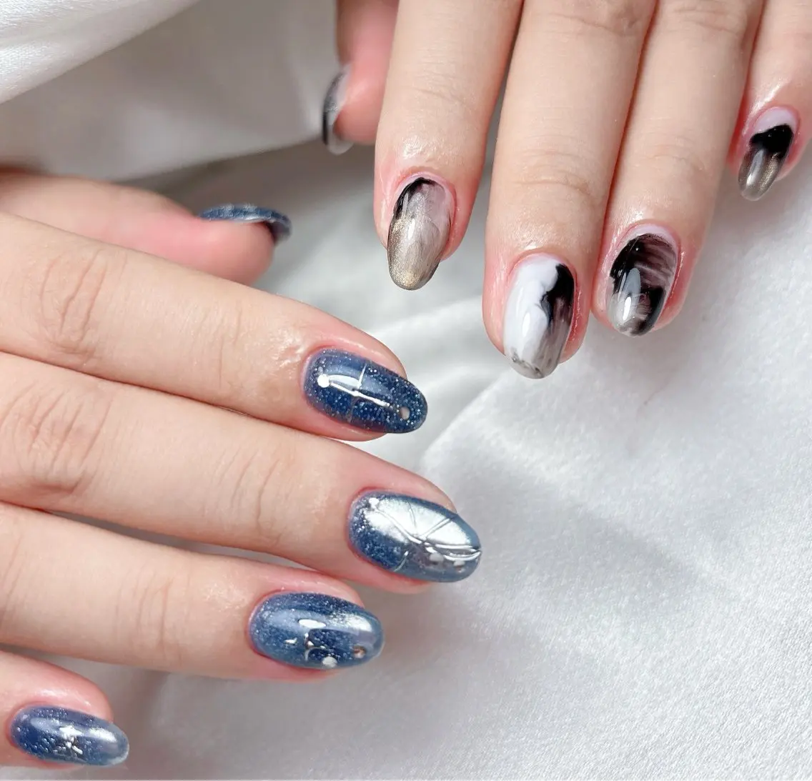 ネイル ハンドネイル ハンドケア Aura Nail ✨Ai✨のネイルデザイン