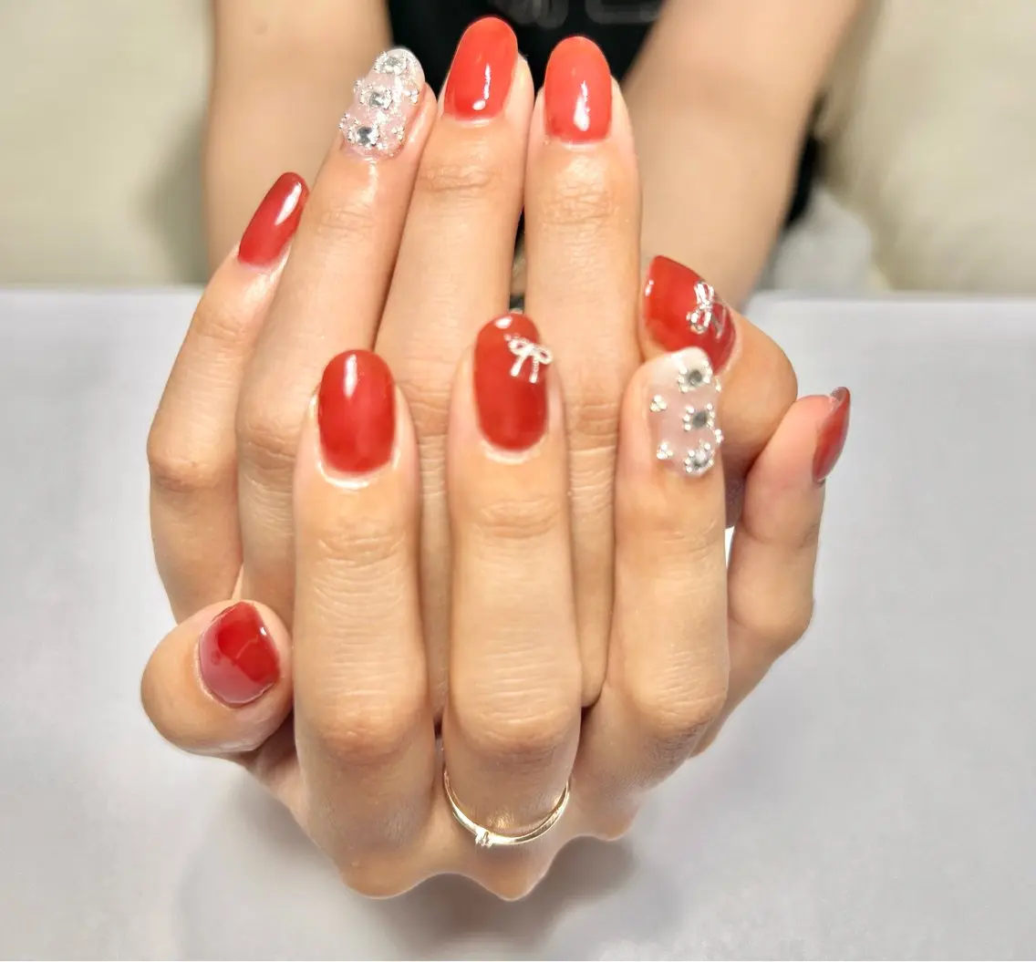 ネイル アートネイル ワンカラーネイル nail salon Cuoréのネイルデザイン