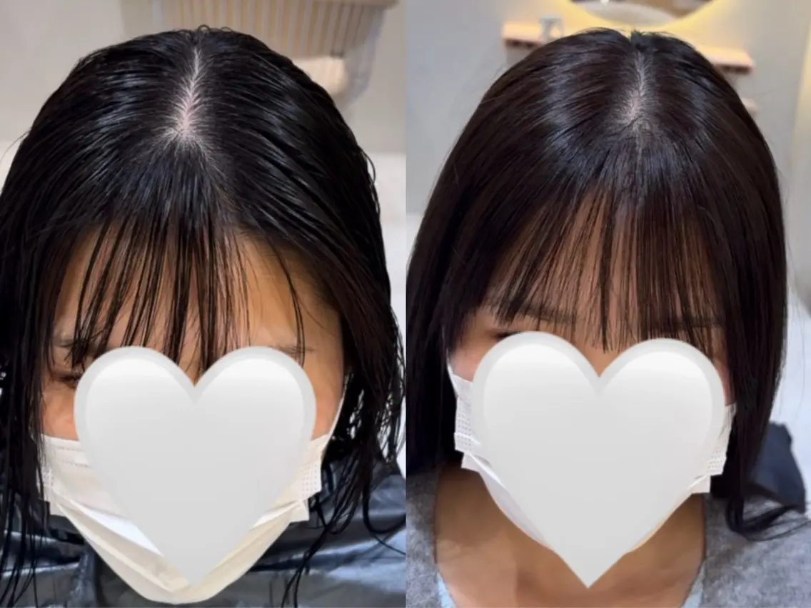 パーマ カット パーマ 縮毛矯正 井上 一青/名古屋 ショート/縮毛矯正のヘアスタイル