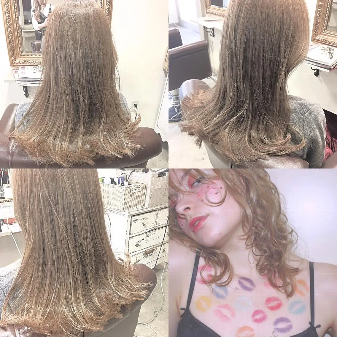 セミロング カラー ブリーチ ハイトーンカラー♡ yuのヘアスタイル