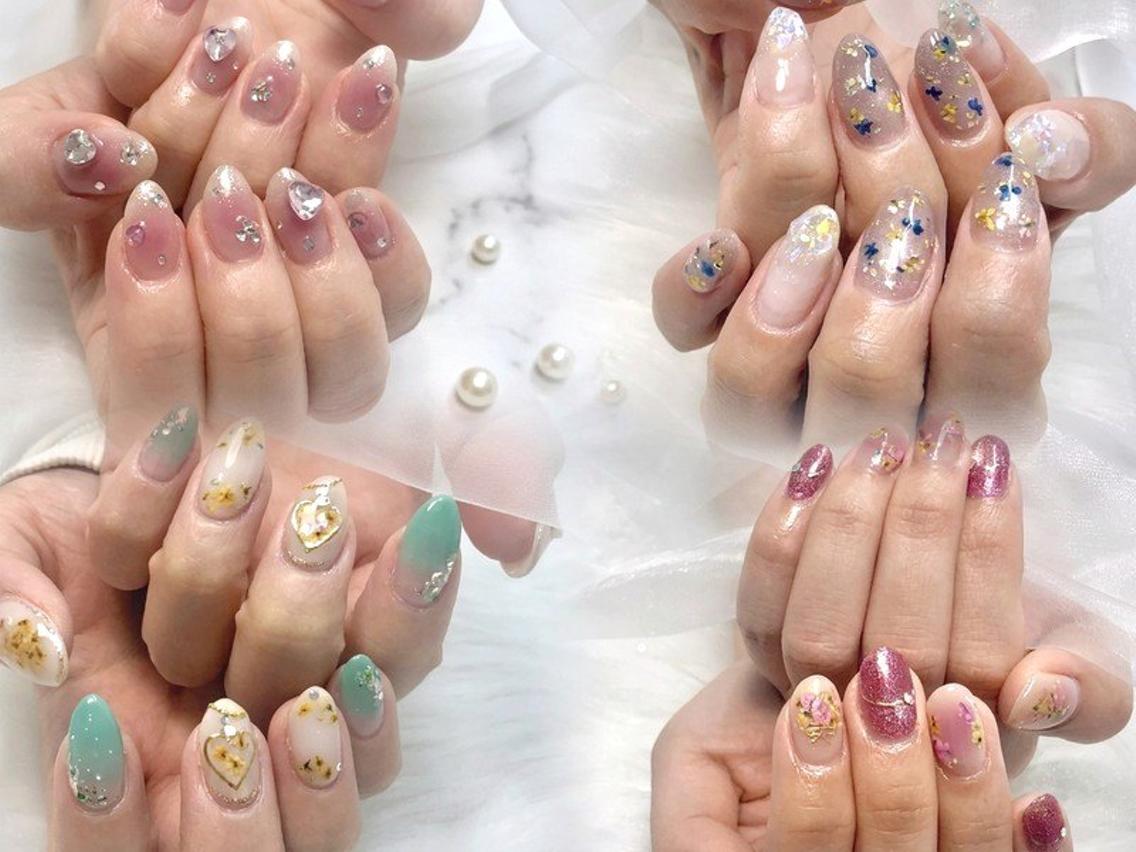 ネイル 春ネイル ハンドネイル Lili Nail Studio西荻窪店のネイルデザイン