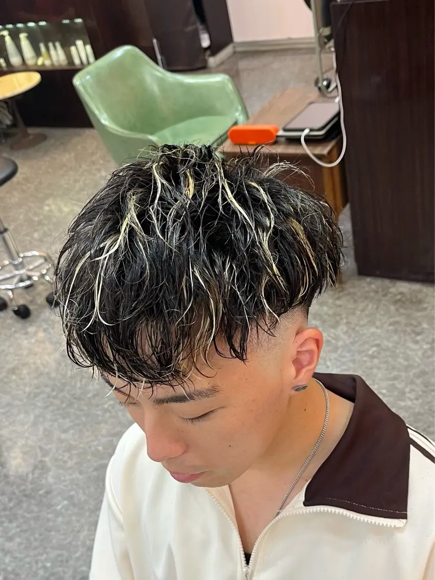 ミディアム パーマ 🌈予約の98%パ ーマ⭕️🌈福本のヘアスタイル