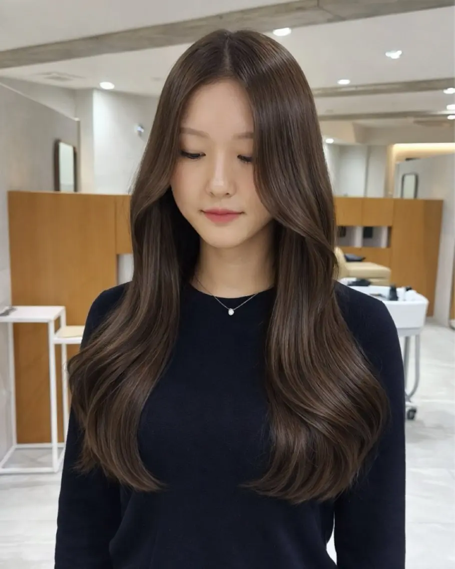 ロング ヘアカラー トリートメント MISATO THIRD SHOPのヘアスタイル