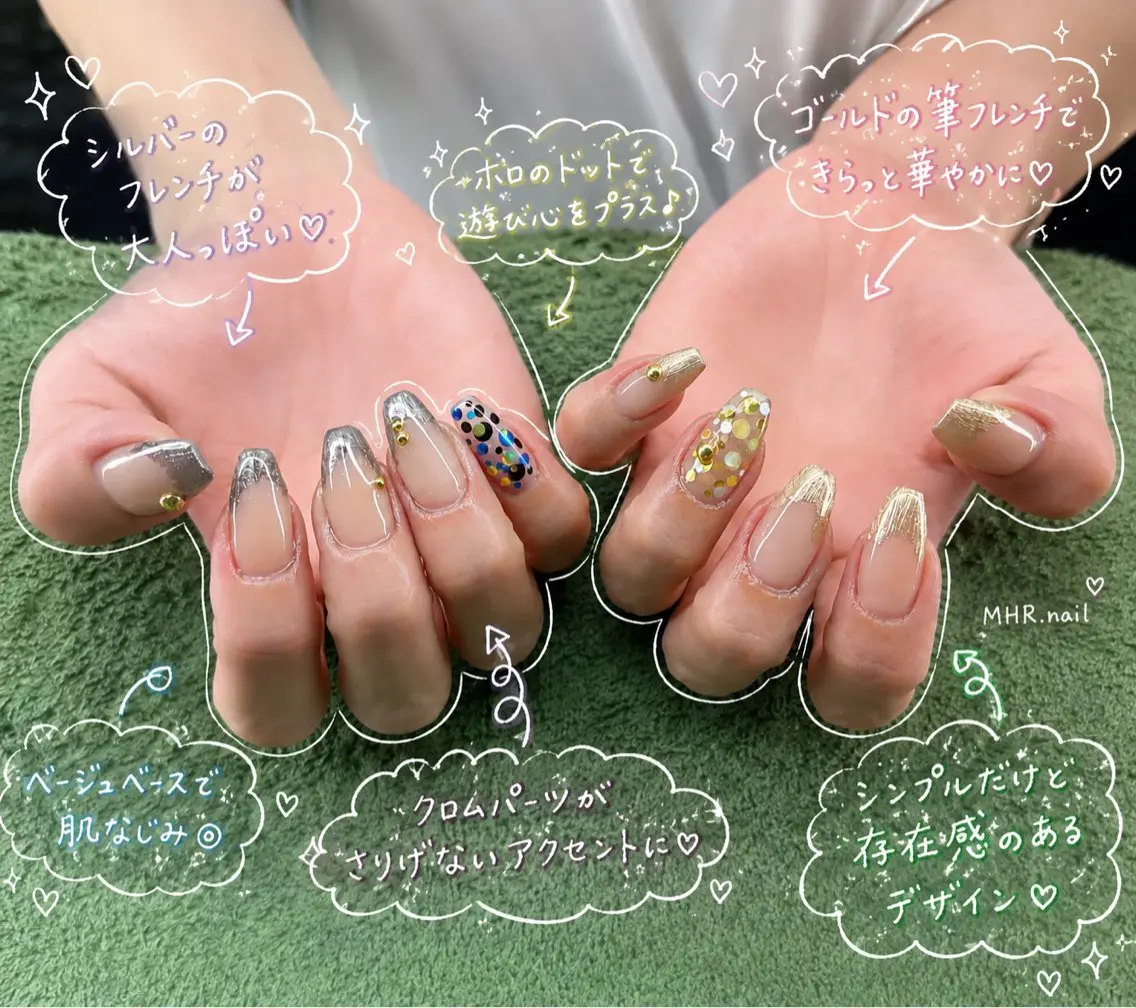 ネイル ハンドネイル フットネイル MHR nailのネイルデザイン