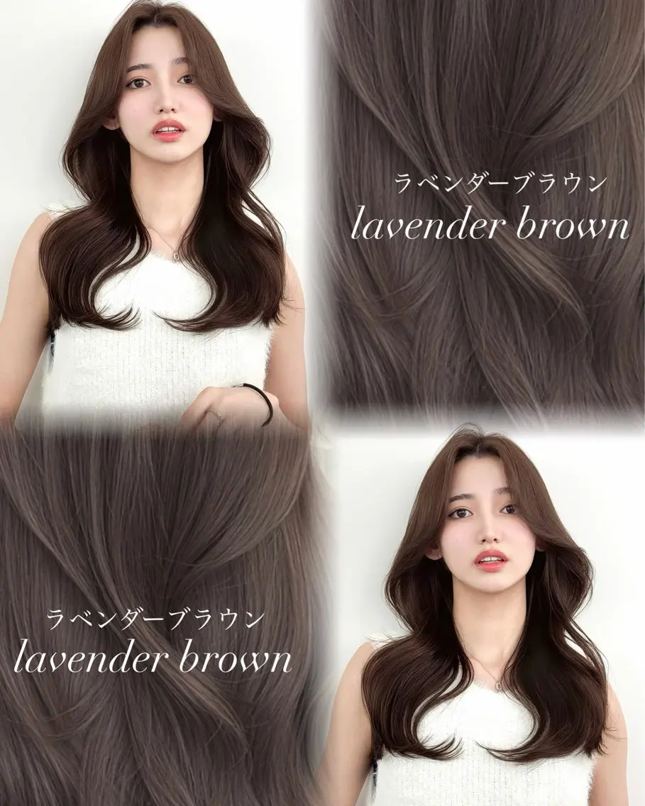 ロング カラー カット ヘアカラー トリートメント 韓国ヘア　紗希 🦋のヘアスタイル