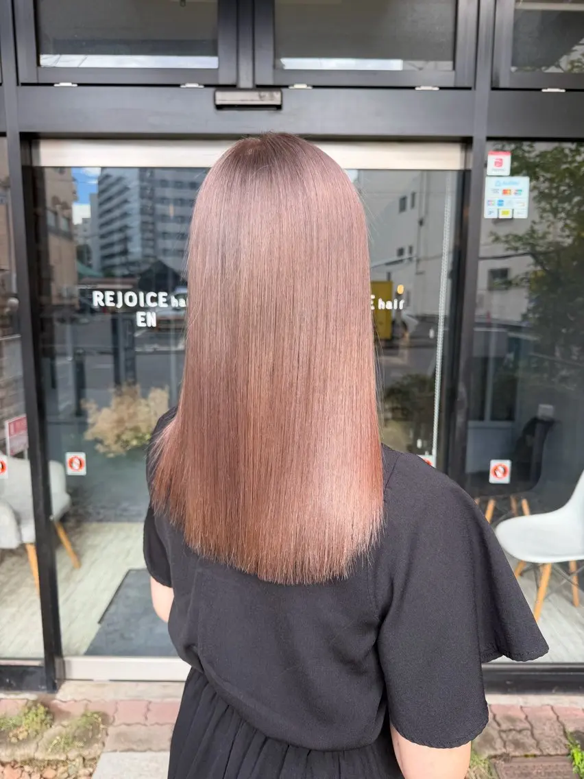 ミディアム ヘアカラー トリートメント ayumi / 郡山/暖色カラーのヘアスタイル