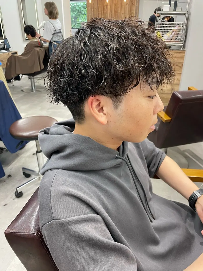 ショート パーマ ヘアアレンジ メンズ カット パーマ ヘアセット 🔥メンズ特化🔥 木村 祐太のヘアスタイル