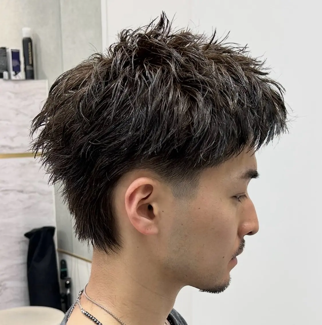 ショート パーマ キッズ カット パーマ 岩城 滉成のヘアスタイル