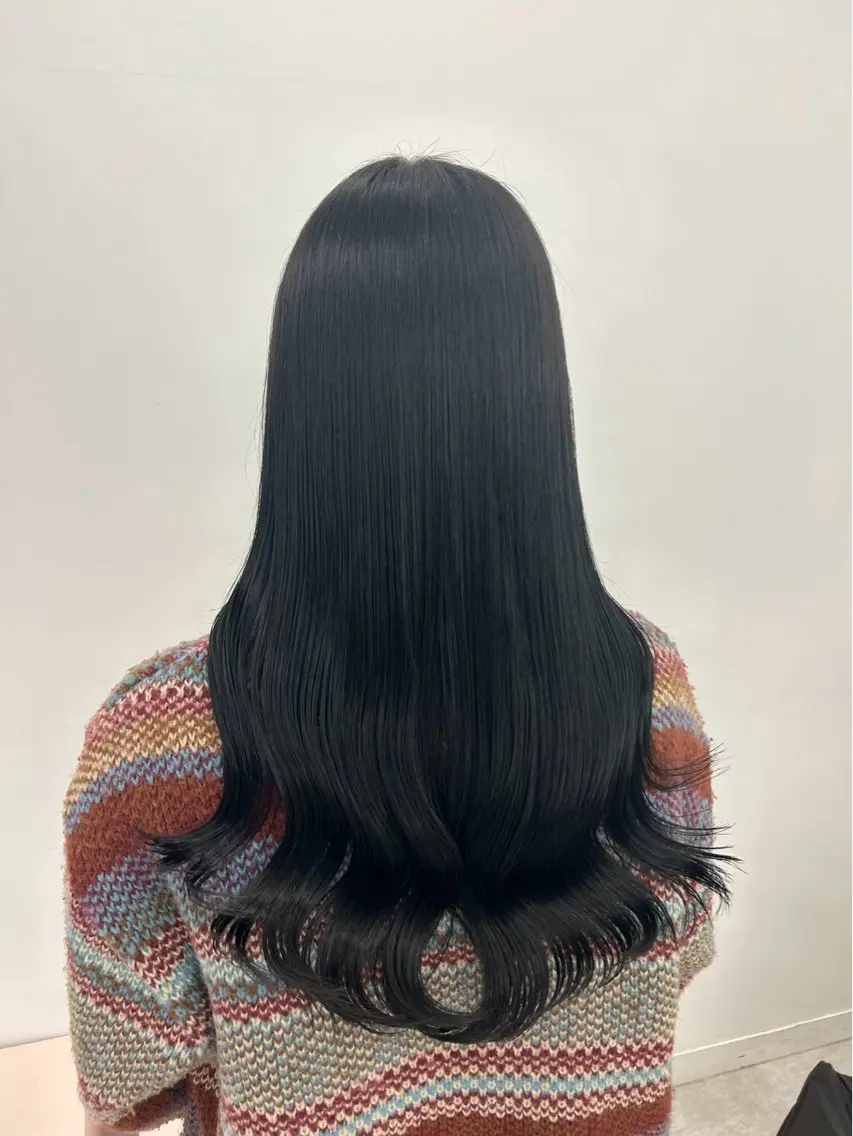 ロング カラー ヘアカラー 暖色カラー🍒/ 艶出し/りなのヘアスタイル