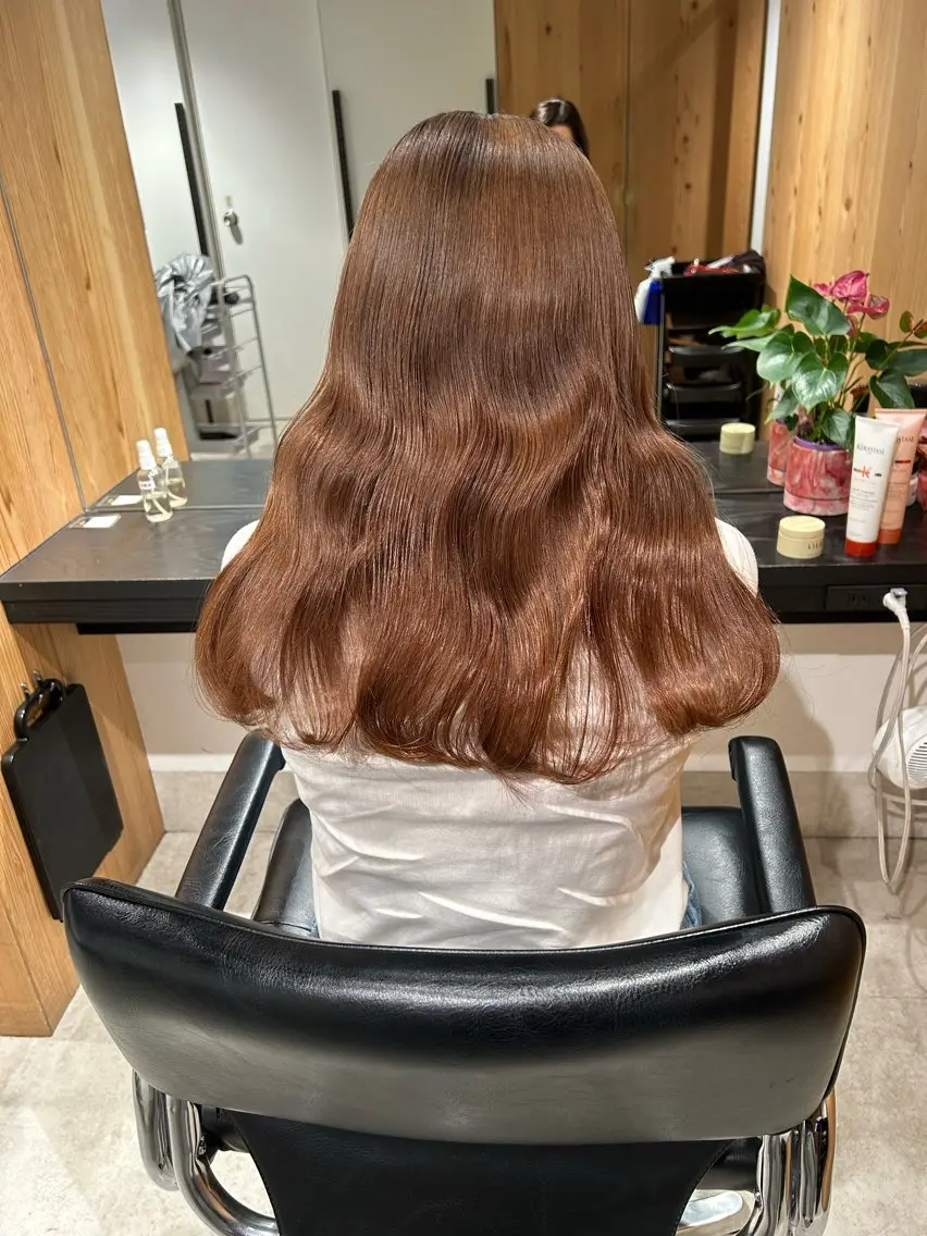 ロング カラー ブリーチ ヘアカラー ヘッドスパ スキバサミを使わない カット🌼唯🌼のヘアスタイル