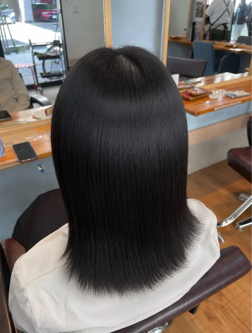 ミディアム カラー ブリーチ 齋藤 ゆず🐻🤎のヘアスタイル