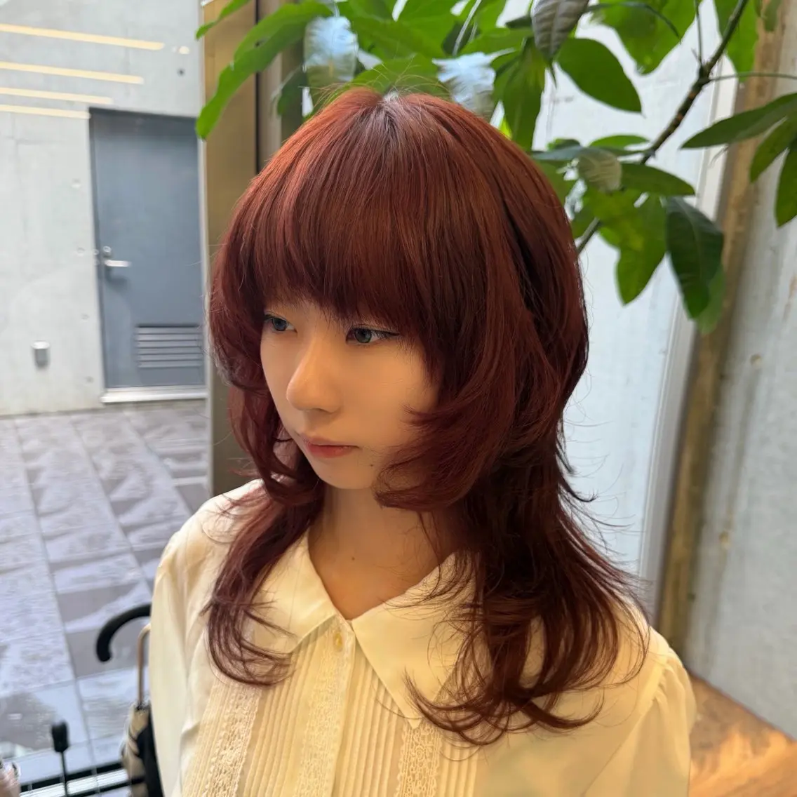 ミディアム ヘアカラー トリートメント 柔らかいハイトーン× 似合わせ/Yoheiのヘアスタイル