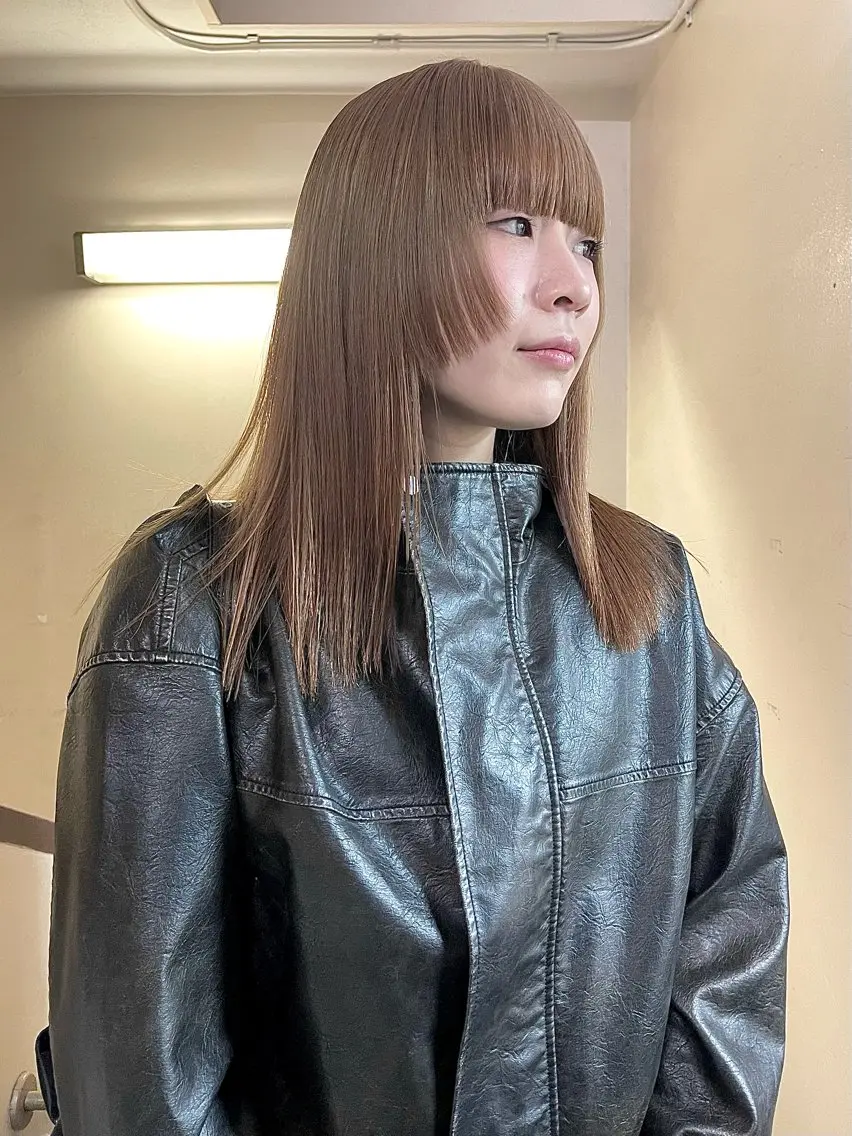 ロング カット ヘアカラー トリートメント ヘアセット 安部佑哉/ハイトーン /グランジ/レイヤーのヘアスタイル