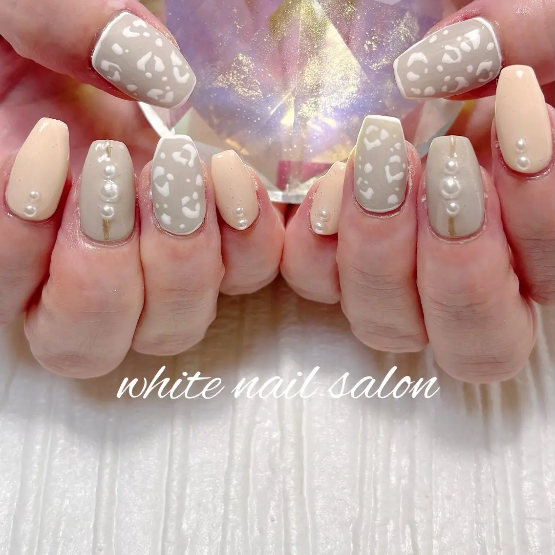 ネイル フットネイル ラメ(グリッター) ハンドネイル white nail salonのネイルデザイン