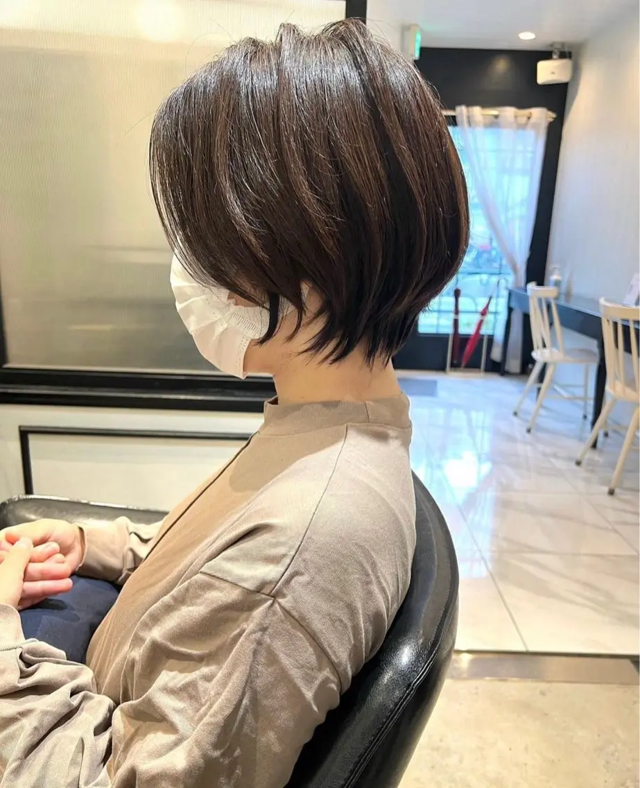 ショート ショートボブ ボブ くびれヘア ショートヘア TR付きカット無料✨ ✨いのうえもなみのヘアスタイル