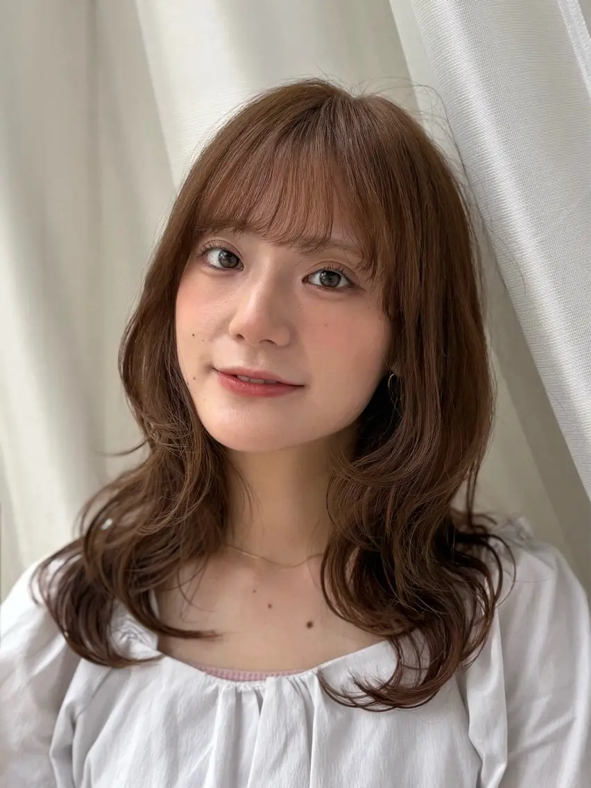 ミディアム ヘアカラー きょうか🎀 カラーモデル募集中のヘアスタイル