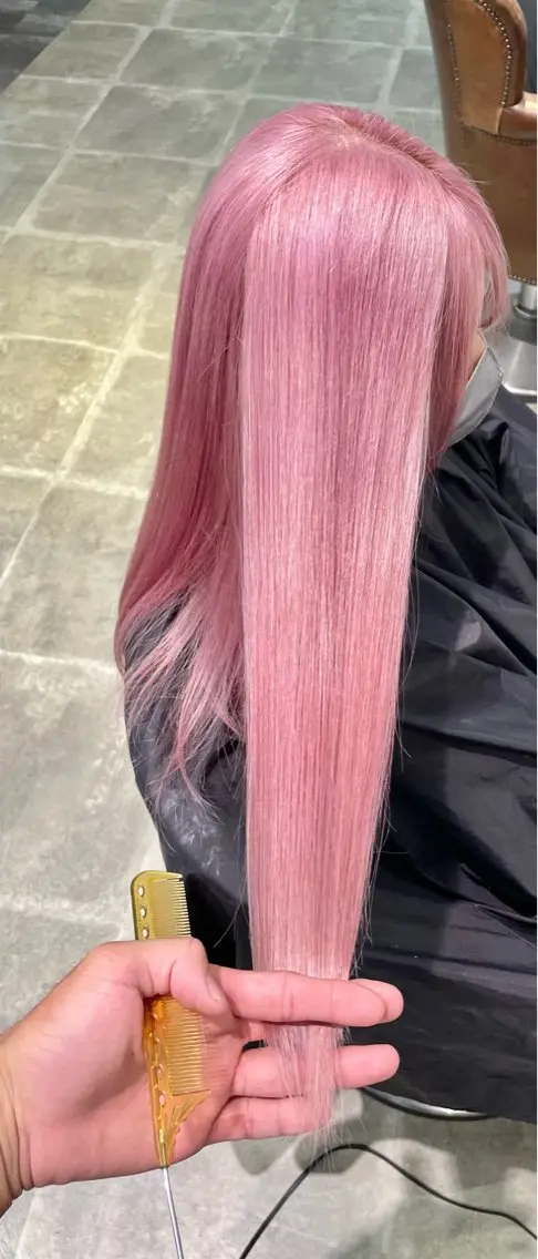 ロング ヘアカラー トリートメント Lit.豊橋 夏目のヘアスタイル