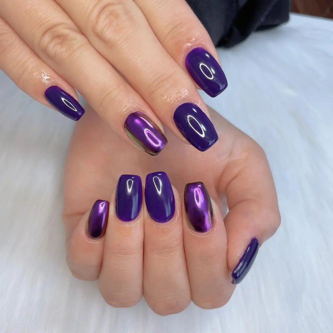 ネイル オーロラネイル ミラーネイル ハンドネイル Kayo 💅のネイルデザイン