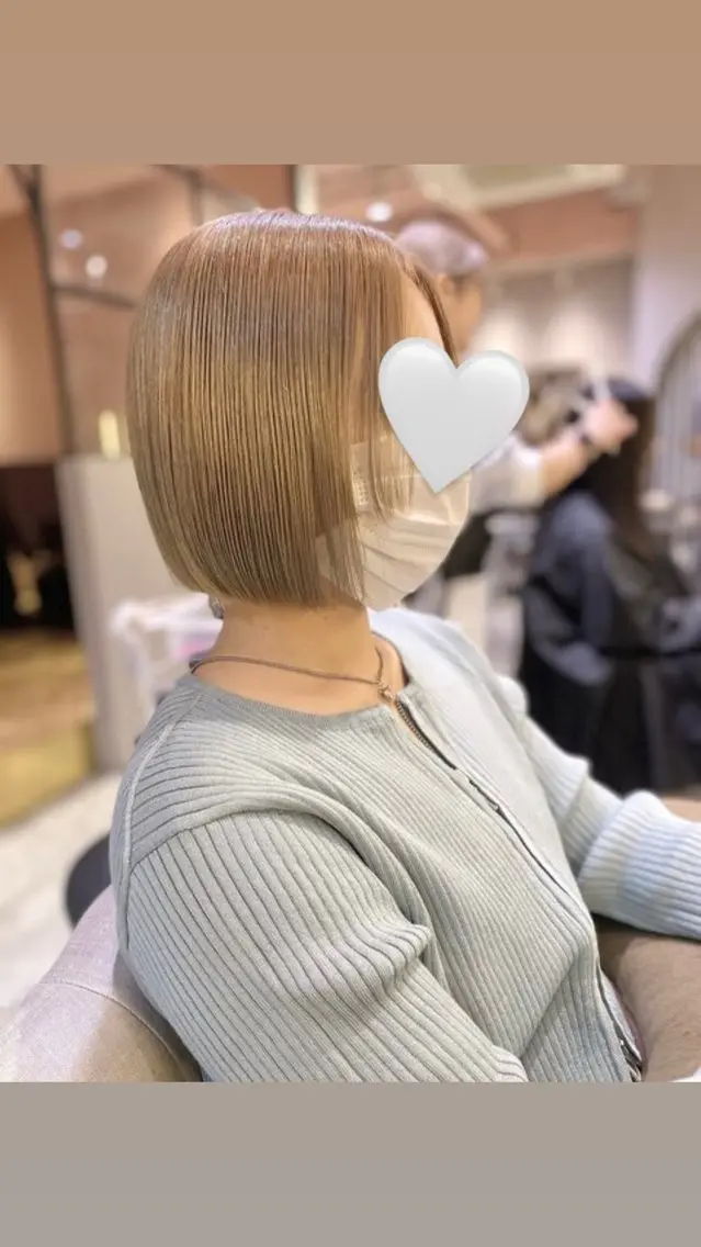 ショート 切りっぱなしボブ ショートボブ ボブ ショートヘア 柔らかメルティ ヘア🩰Yuuhaのヘアスタイル