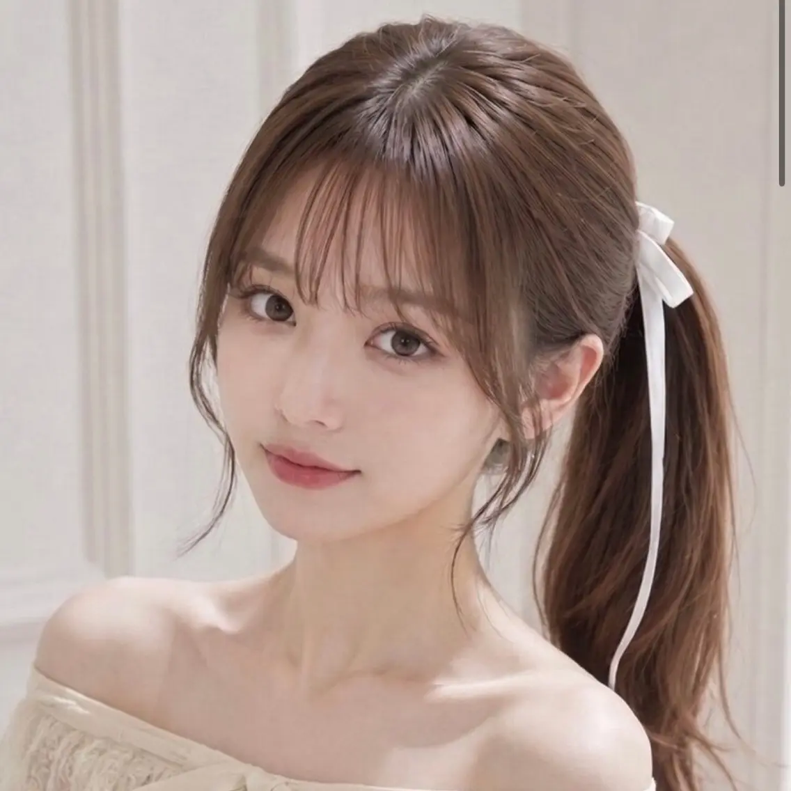 セミロング 顔まわりレイヤー 顔周りカット レイヤーカット シースルーバング 小顔カット カット ヘアカラー トリートメント レイヤー/顔周り/艶 カラー❤︎koimiのヘアスタイル