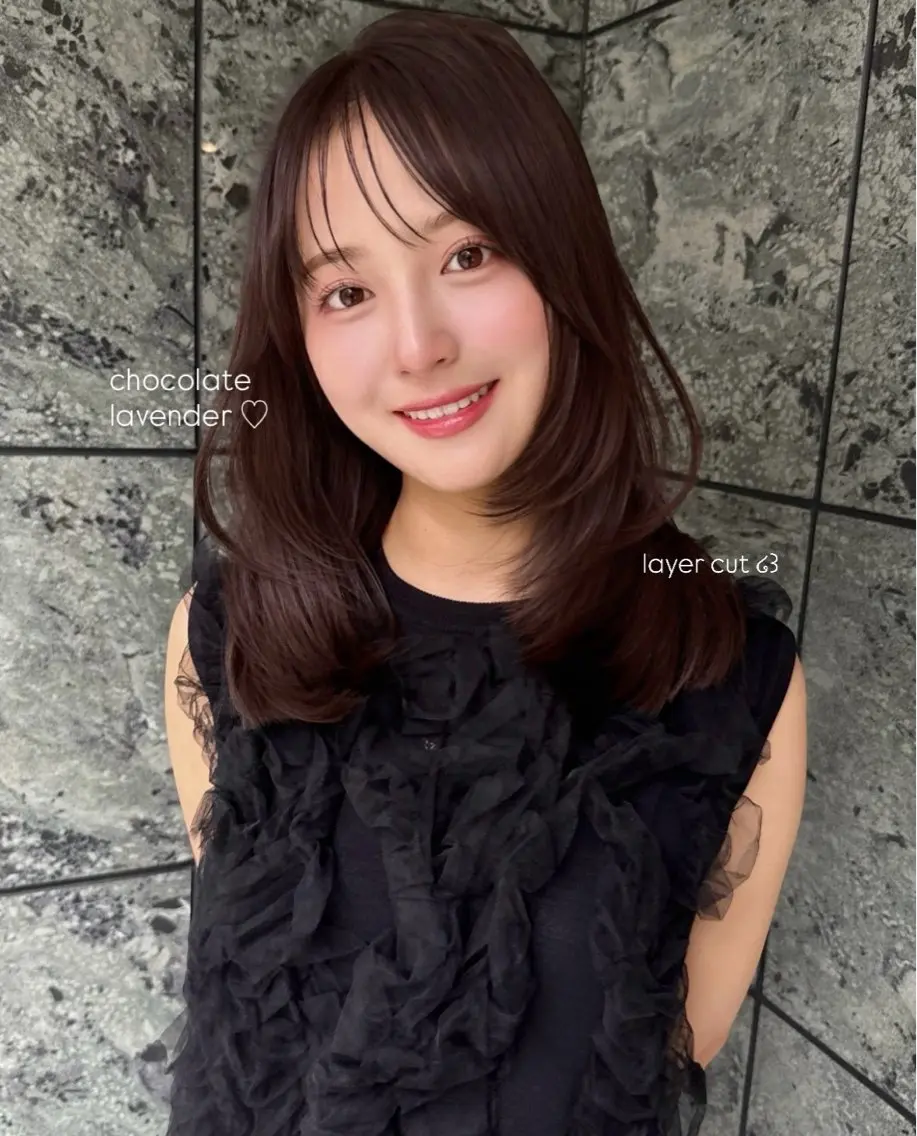 ミディアム カラー ヘアカラー トリートメント Lity karen🦢のヘアスタイル