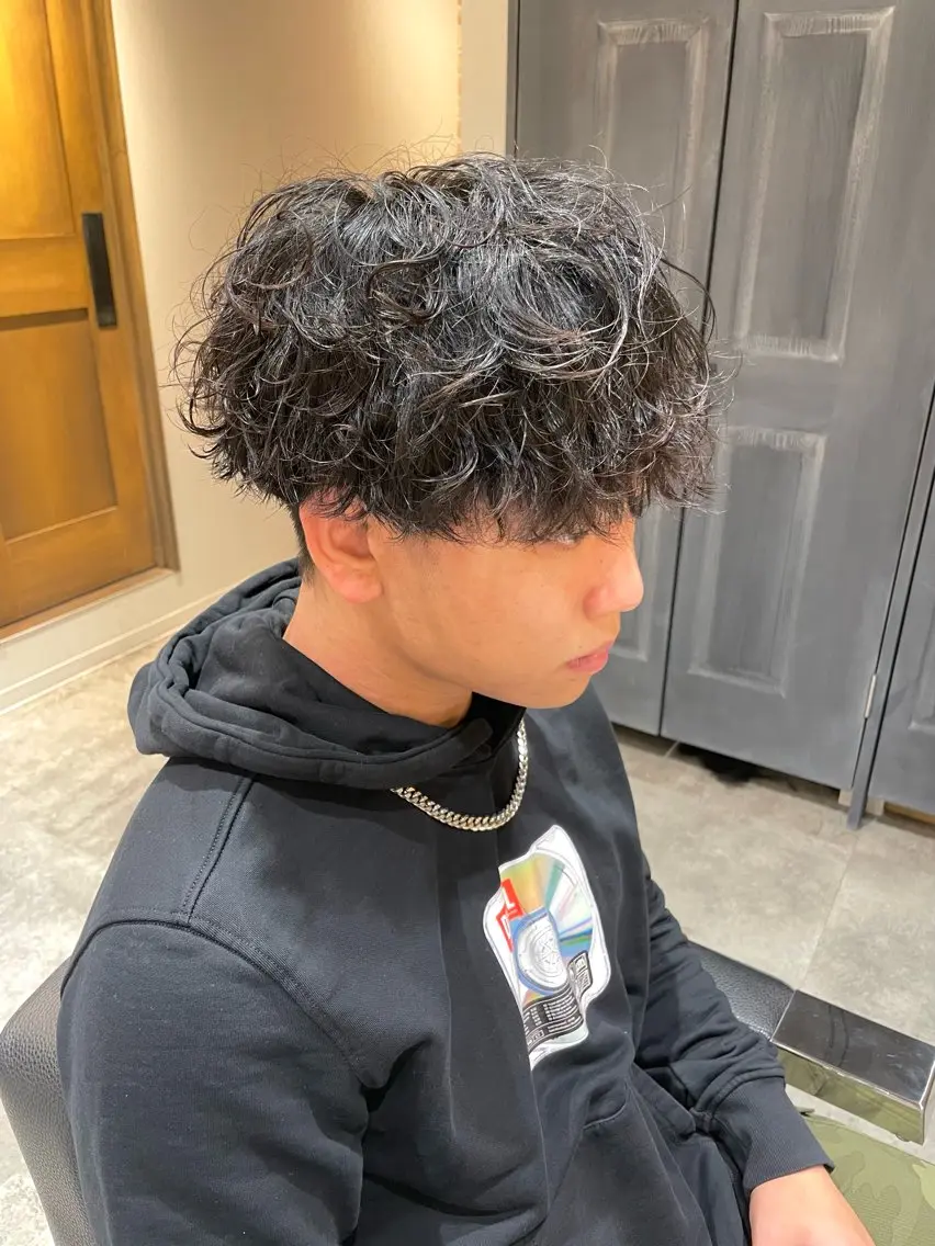 パーマ メンズ メンズパーマ スパイラルパーマ カット パーマ 福永速人 /メンズパーマのヘアスタイル