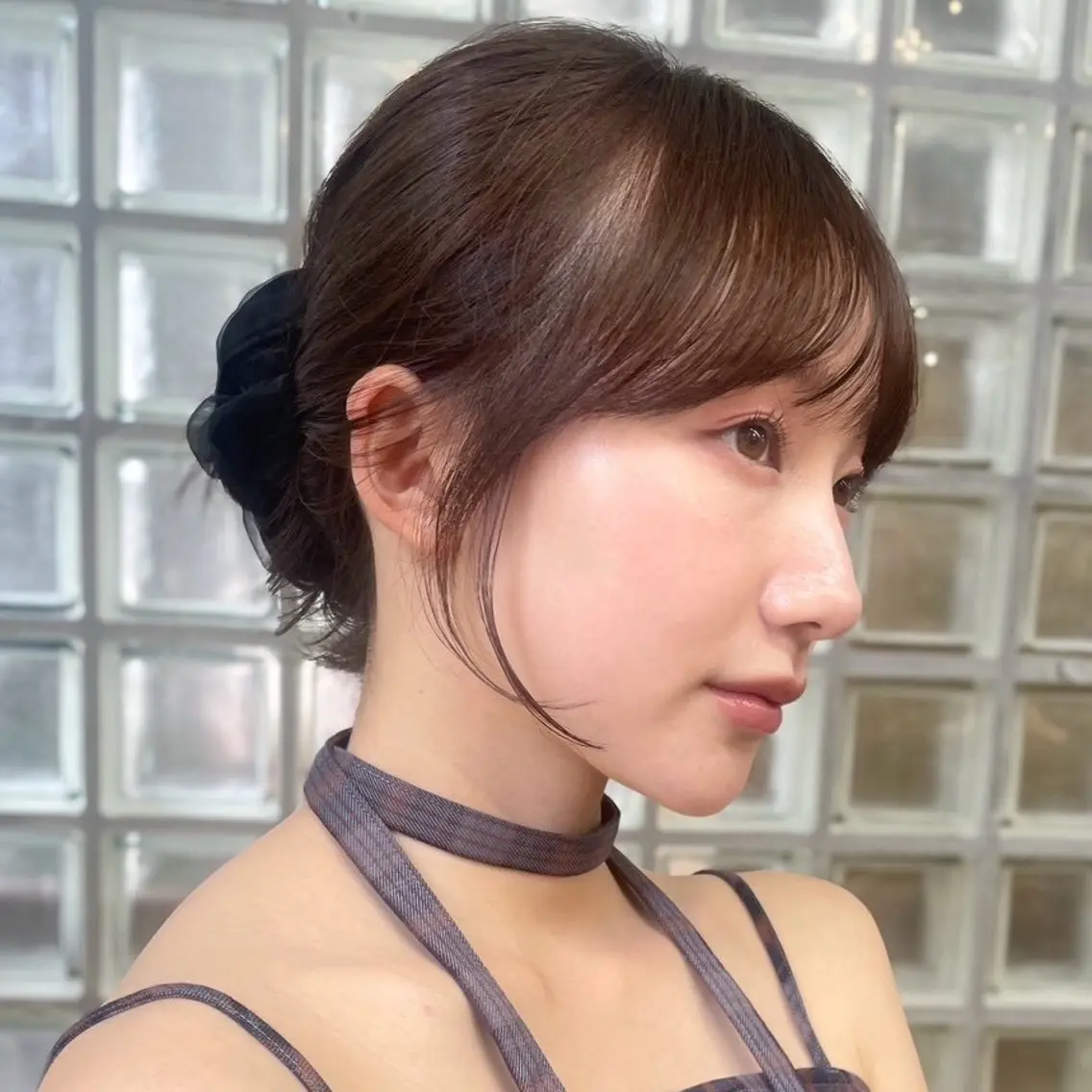 ミディアム カラー カット ヘアカラー ボブ/縮毛矯正/ 透明感カラー/ゆきなのヘアスタイル