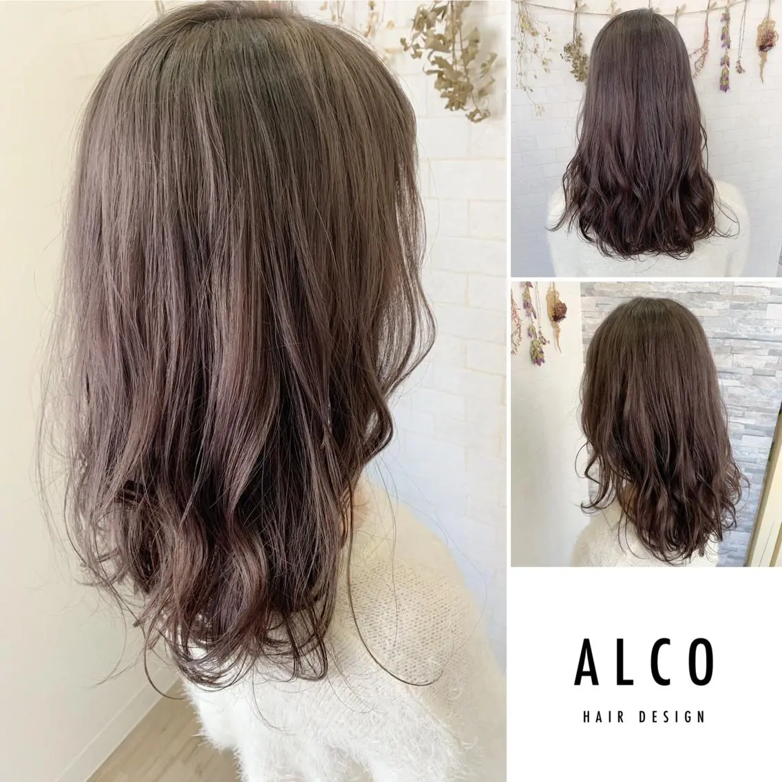 セミロング カラー ワタイショウタ 髪質改善✨眉毛サロンのヘアスタイル