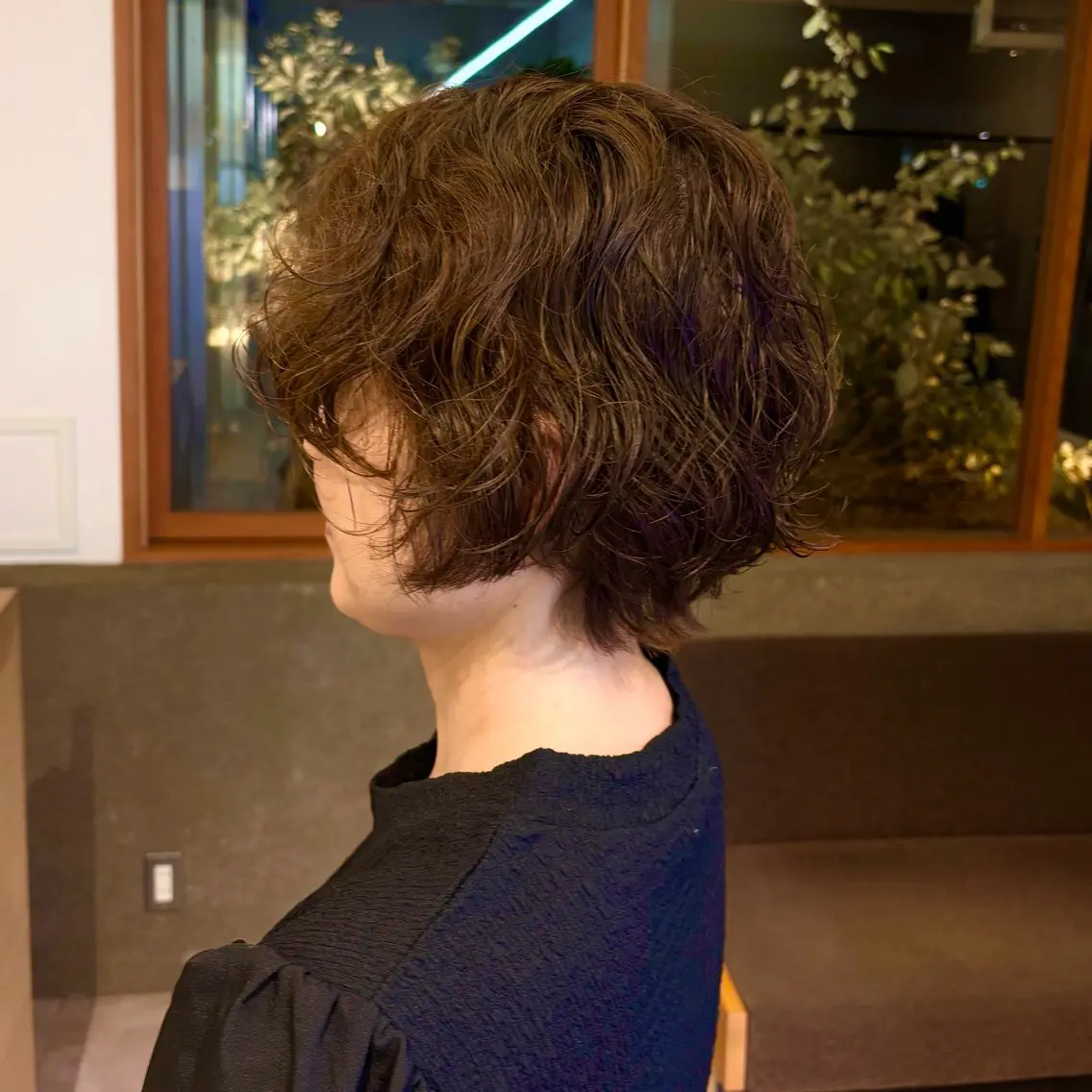 ショート カラー くせ毛 ショートヘア カット ヘアカラー 草津駅前/本日空き 有/岩本遥加のヘアスタイル
