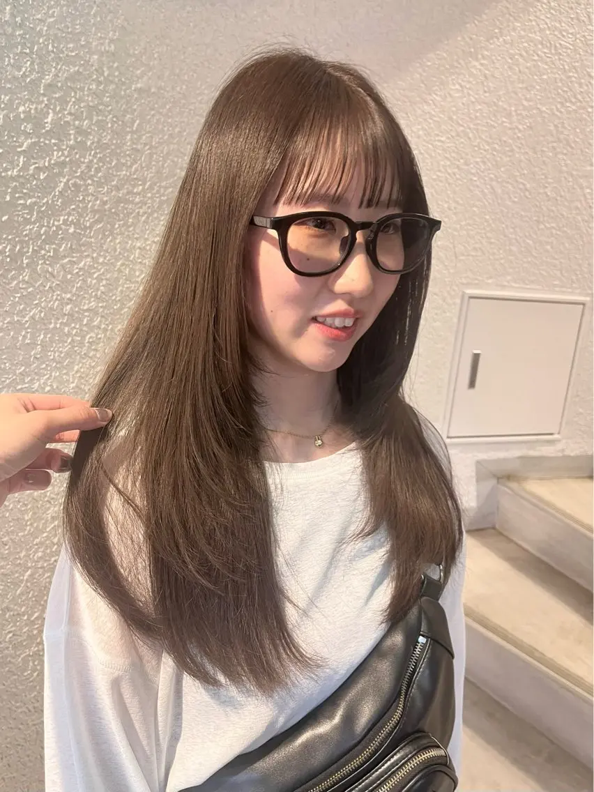 セミロング 盛れる透けカラー🎀 似合わせ/uiのヘアスタイル